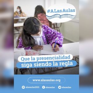 Read more about the article Suspensión de clases presenciales – Postura y comunidad educativa – Campaña “A Las Aulas”
